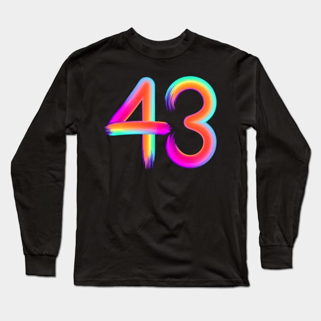 brushed 43 Long Sleeve T-Shirt by MplusC